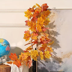 Artificial Maple Leaves Hanging Vine Garland Autumn Decoration