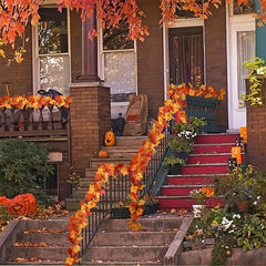 Artificial Maple Leaves Hanging Vine Garland Autumn Decoration