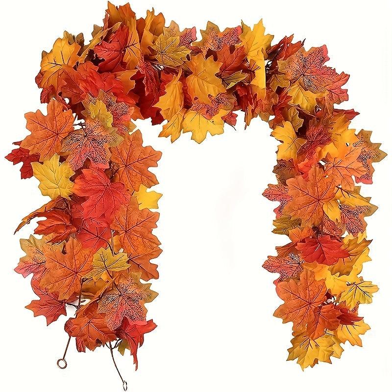 Artificial Maple Leaves Hanging Vine Garland Autumn Decoration