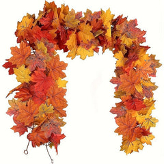 Artificial Maple Leaves Hanging Vine Garland Autumn Decoration