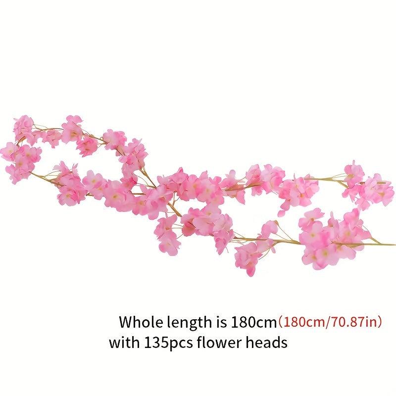 Artificial Sakura Wall Hanging Vine Wedding Home Office Decoration