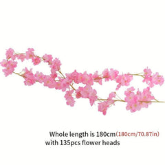 Artificial Sakura Wall Hanging Vine Wedding Home Office Decoration