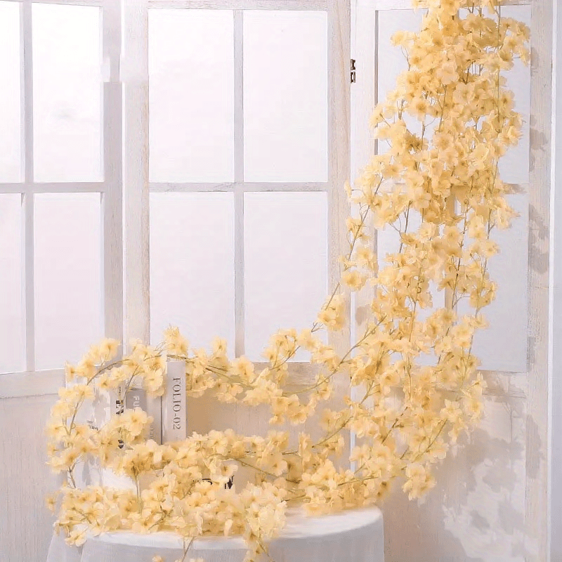 Artificial Sakura Wall Hanging Vine Wedding Home Office Decoration