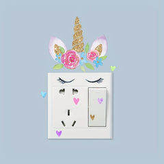 Unicorn Switch Wall Sticker Vinyl Waterproof Bedroom Decor