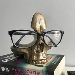 Skull Glasses Holder Gothic Eyewear Stand Home Decor