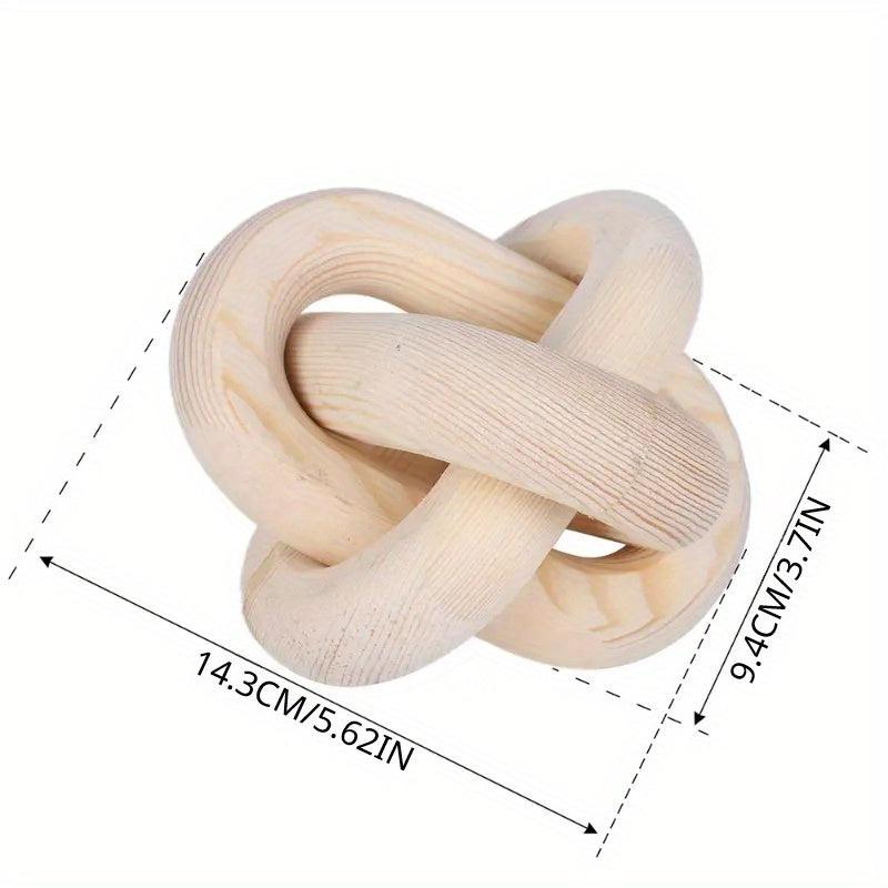 Boho Wooden Chain Hand Carved Decor