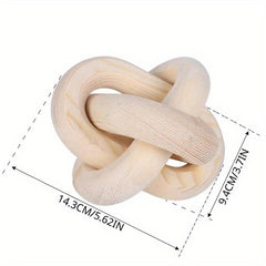 Boho Wooden Chain Hand Carved Decor