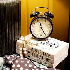 Distressed Wooden Decorative Books Stack for Rustic Home Decor