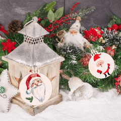 Christmas Wooden Baubles DIY Ornaments for Home Decor