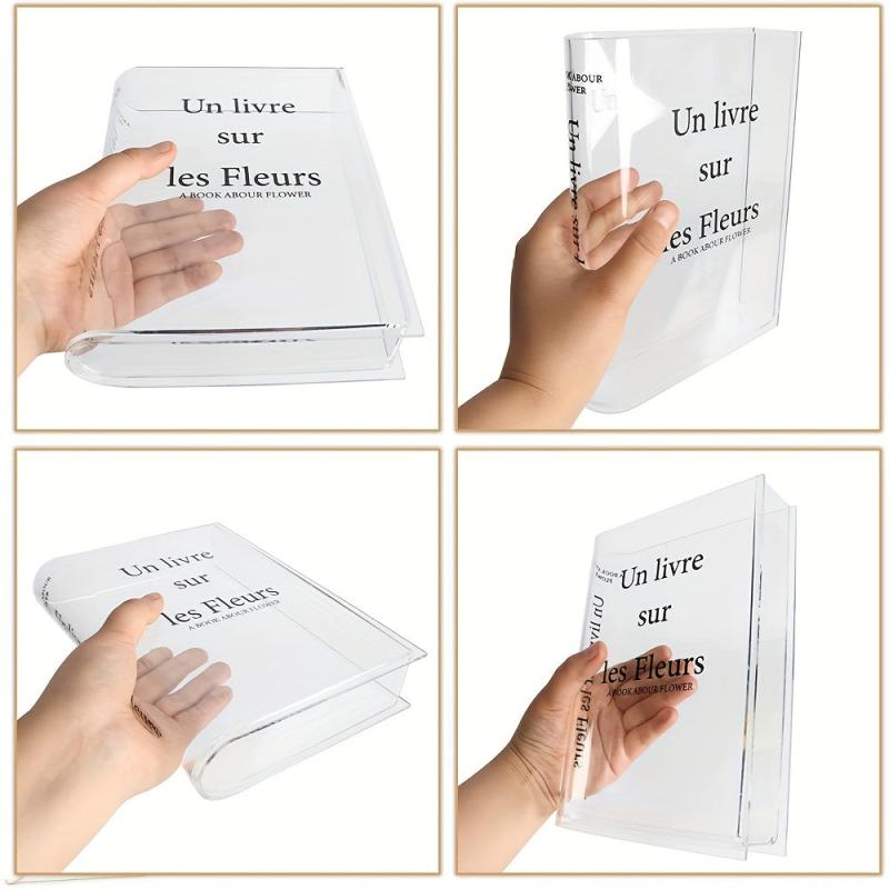 Clear Book Vase For Flowers Acrylic Clear Book Vase
