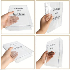 Clear Book Vase For Flowers Acrylic Clear Book Vase
