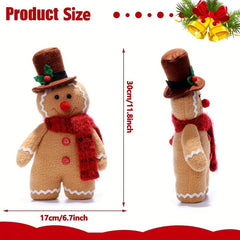 Gingerbread Man Doll Ornament Rag Doll Holiday Party Decor