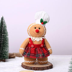 Gingerbread Man Doll Ornament Rag Doll Holiday Party Decor
