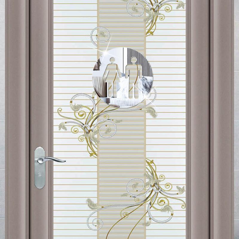 Acrylic Bathroom Sign Mirror Sticker