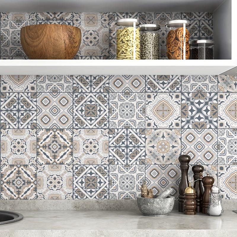 Moroccan Pattern Kitchen Stickers Self Adhesive Wallpaper