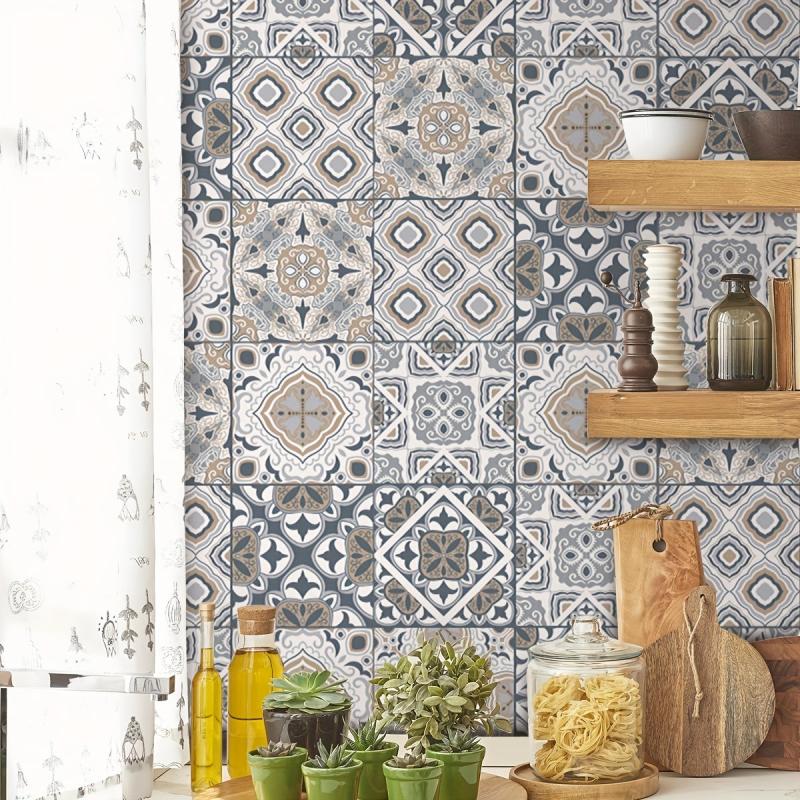 Moroccan Pattern Kitchen Stickers Self Adhesive Wallpaper