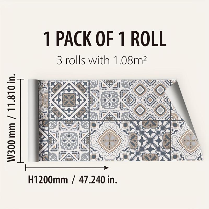 Moroccan Pattern Kitchen Stickers Self Adhesive Wallpaper