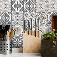Moroccan Pattern Kitchen Stickers Self Adhesive Wallpaper