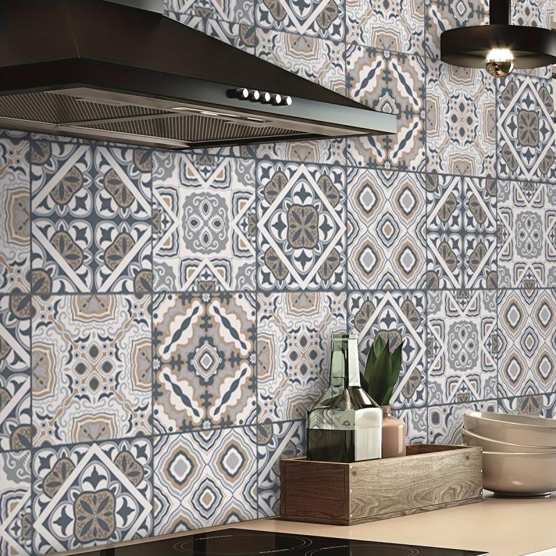 Moroccan Pattern Kitchen Stickers Self Adhesive Wallpaper