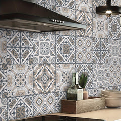 Moroccan Pattern Kitchen Stickers Self Adhesive Wallpaper