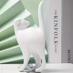 Raised Tail Cat Decoration Fun Ornament for Home Decor