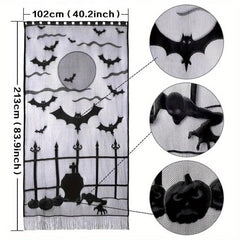 Halloween Lace Mesh Decorations Tablecloth Curtain Home Supplies