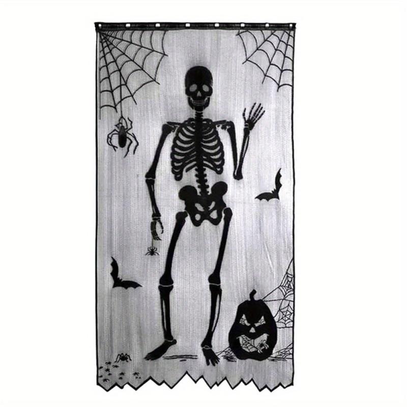 Halloween Lace Mesh Decorations Tablecloth Curtain Home Supplies