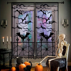 Halloween Lace Mesh Decorations Tablecloth Curtain Home Supplies
