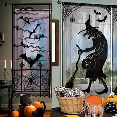 Halloween Lace Mesh Decorations Tablecloth Curtain Home Supplies