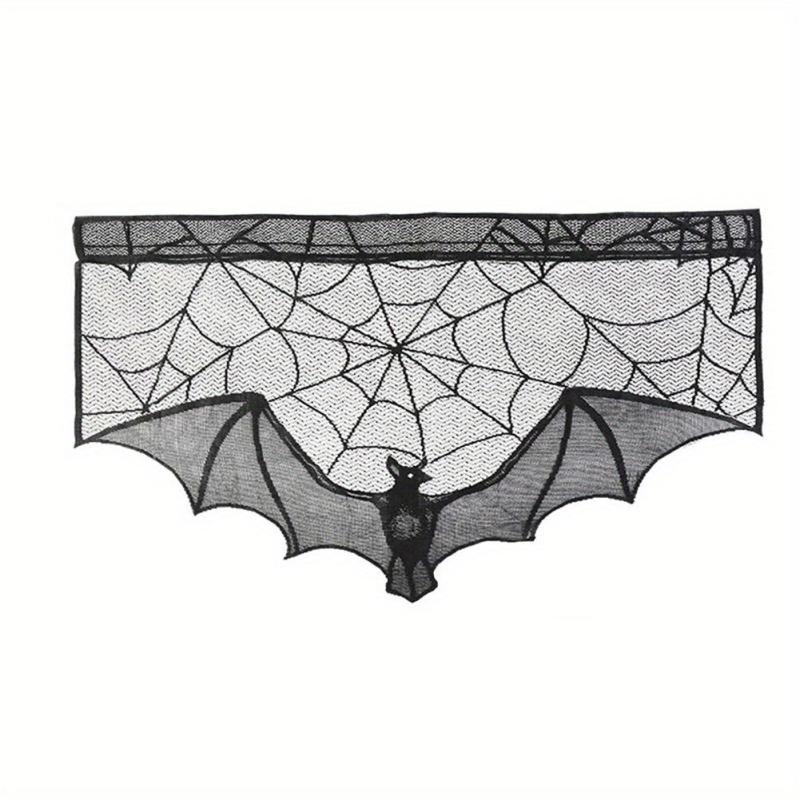 Halloween Lace Mesh Decorations Tablecloth Curtain Home Supplies