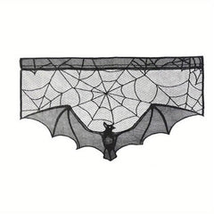 Halloween Lace Mesh Decorations Tablecloth Curtain Home Supplies
