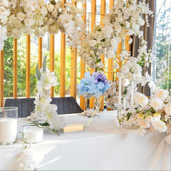 10pcs 20 32 Cm Metal Floral Hoop Centerpiece with Place Card Holders