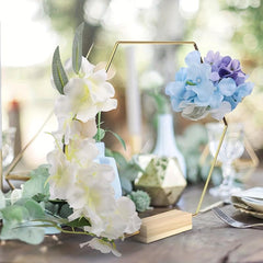 10pcs 20 32 Cm Metal Floral Hoop Centerpiece with Place Card Holders