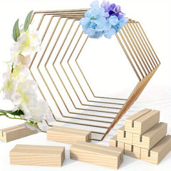 10pcs 20 32 Cm Metal Floral Hoop Centerpiece with Place Card Holders