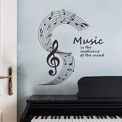 Musical Notes Studio Vinyl Wall Decal