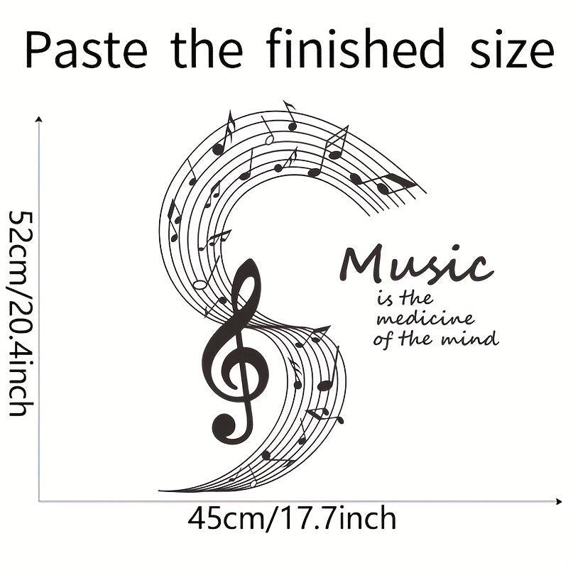 Musical Notes Studio Vinyl Wall Decal