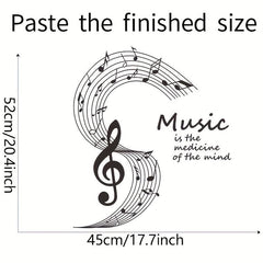 Musical Notes Studio Vinyl Wall Decal