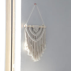 Small Boho Three Layers Hand Woven Cotton Wall Tapestry