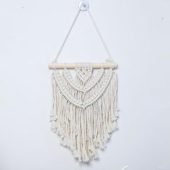 Small Boho Three Layers Hand Woven Cotton Wall Tapestry