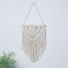 Small Boho Three Layers Hand Woven Cotton Wall Tapestry