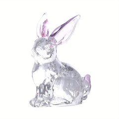 Crystal Rabbit Table Decoration Transparent Bunny Artwork Gift