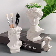Greek Roman Style Statue Vase Makeup Brushes Container/Pen Holder