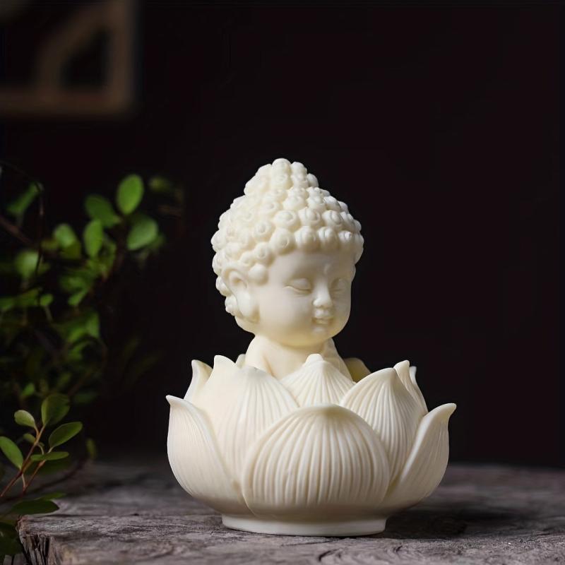Buddha Lotus Statue Decorative Ornaments for Home, Office, Car