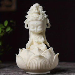 Buddha Lotus Statue Decorative Ornaments for Home, Office, Car