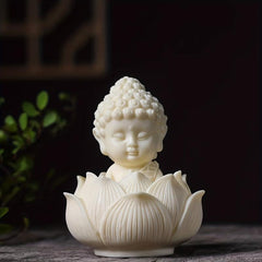 Buddha Lotus Statue Decorative Ornaments for Home, Office, Car