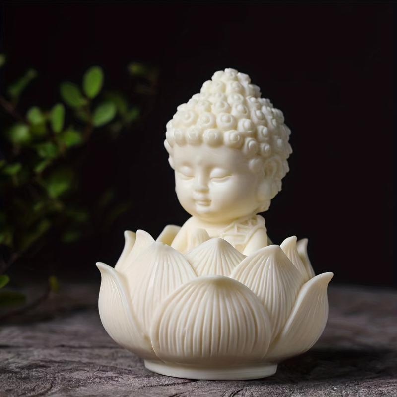 Buddha Lotus Statue Decorative Ornaments for Home, Office, Car