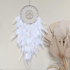 Bohemian Tree Of Life Dream Catcher Full Moon Feather Tassels Home Decor