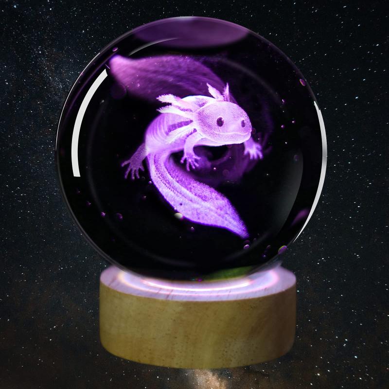 3D Dolphin Crystal Ball Lamp 6.1cm Night Light