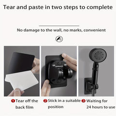 1pc Adjustable Shower Bracket with Lotus Fluffy Spray Head Holder