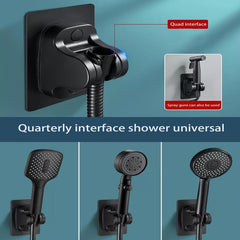 1pc Adjustable Shower Bracket with Lotus Fluffy Spray Head Holder